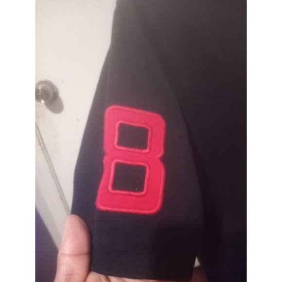 Polo Ralph Lauren Mens XL Custom Fit Polo Shirt Black Red Big Pony #8 - Picture 4 of 12